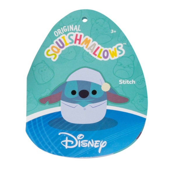 NWT 6.5” Disney Sleepy Stitch in PJs Squishmallow - Picture 3 of 4